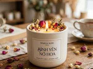 Nến Thơm Bình Yên Nở Hoa Maison Rose